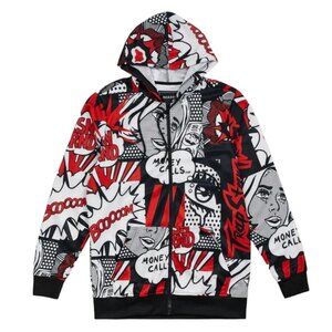 Reason Money Calls Comic Print Jacket Hoodie Sweater Men's